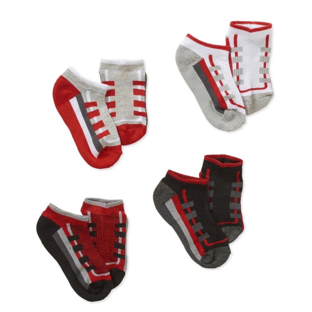 4 pair toddler boys socks size small 6–9.5 E27